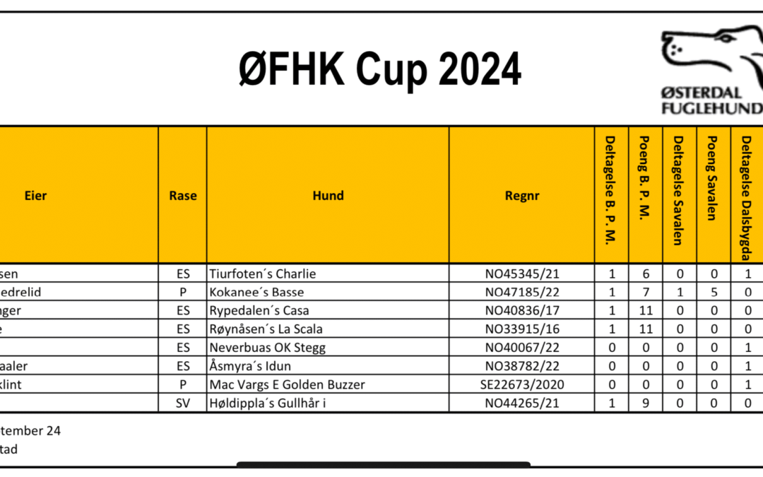 Vinneren av cup’en 2024!