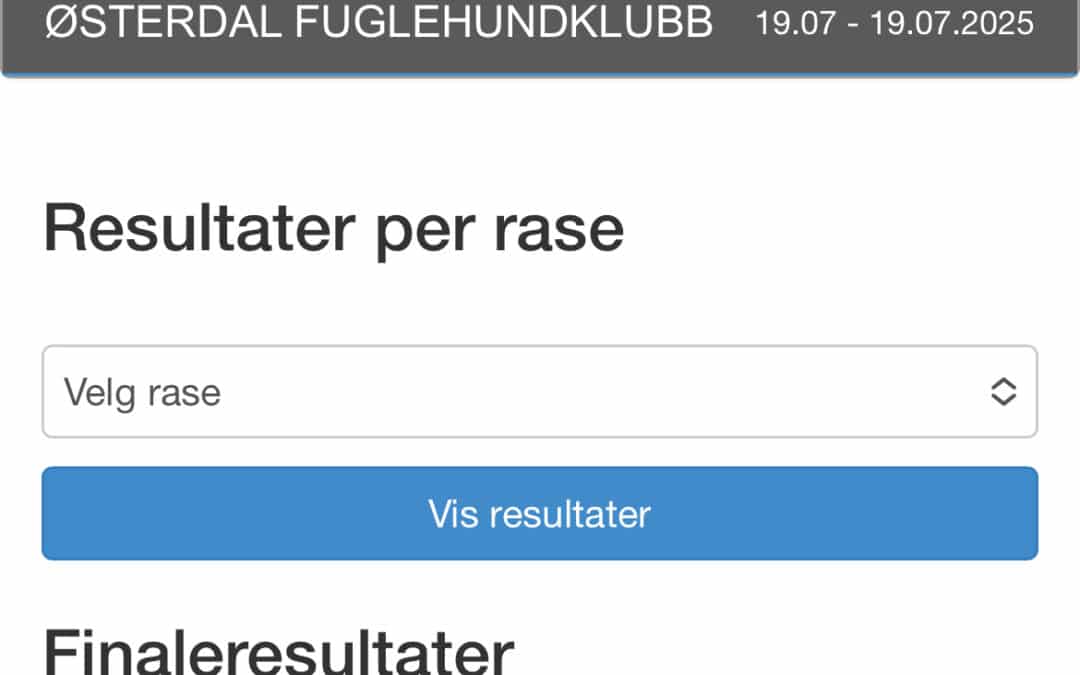 Resultater fra Savalenutstillingen