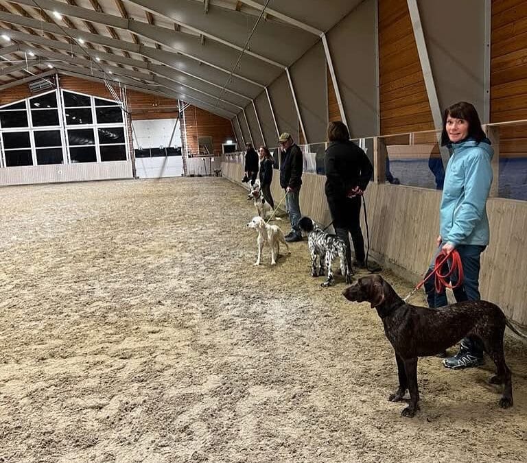 Førjulstrening i ridehallen på Alvdal